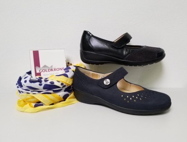 schuhmoden simon comfort ravensburg goldkrone spangenballerina damen