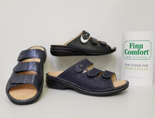 schuhmoden simon ravensburg finn comfort pantolette wechselfussbett Klettverschluss halt damen