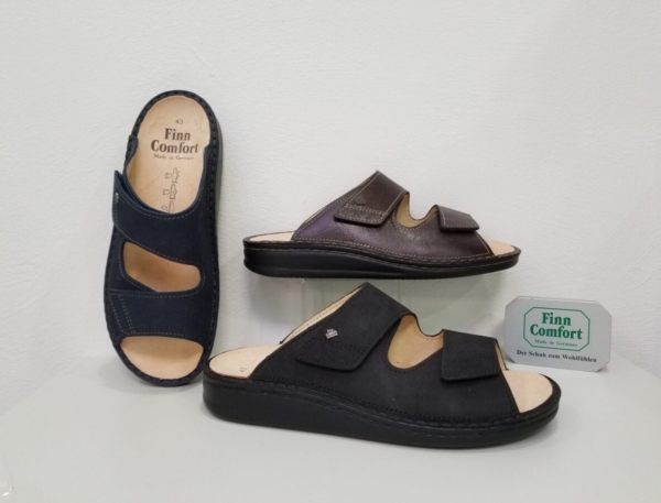 schuhmoden simon ravensburg finn comfort pantolette wechselfussbett offen klettverschluss herren